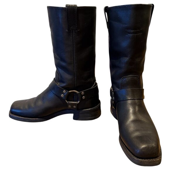 Harley-Davidson Black Leather Hustin Harness Boots Men’s Size 7 Motorcycle main image 6